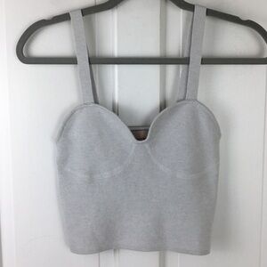 H&M Sweetheart Crop Top Babydoll Y2K Tank Fine knit